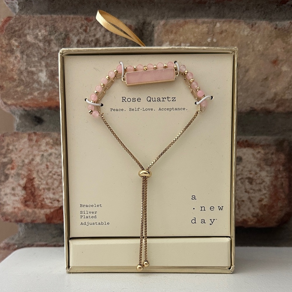A New Day Rose Quartz Bracelet